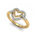 Connected Heart Ring