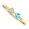  
Gemstone: Blue Topaz
Gold Color: Yellow