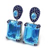  
Gemstone: Blue Topaz+Blue Sapphire
Gold Color: White