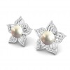  
Gemstone: White Pearl
Gold Color: White