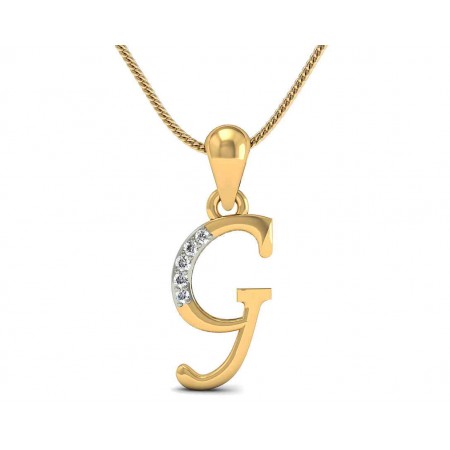 Letter "G" Charm Pendant