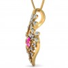  
Gemstone: Pink Sapphire
Gold Color: Yellow