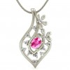  
Gemstone: Pink Sapphire
Gold Color: White