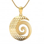 Spiral Gold pendant
