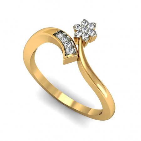 Leaf Engagement Ring