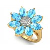  
Gemstone: Blue Topaz
Gold Color: Yellow