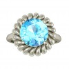  
Gemstone: Blue Topaz
Gold Color: White