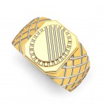 Oval Striped Ring
