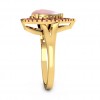  
Gemstone: Pink Onyx+Rhodolite
Gold Color: Yellow