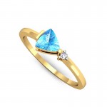 Trillion Gemstone Wedding Ring